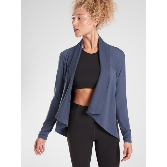 Athleta Nirvana Wear Two Ways Wrap Size Small in Blue - Picture 1 of 5